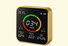 Free Air Quality Monitor Mockup PSD