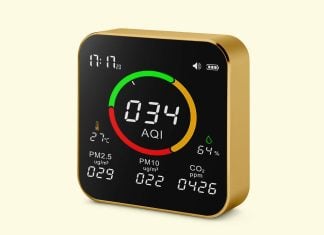 Free Air Quality Monitor Mockup PSD