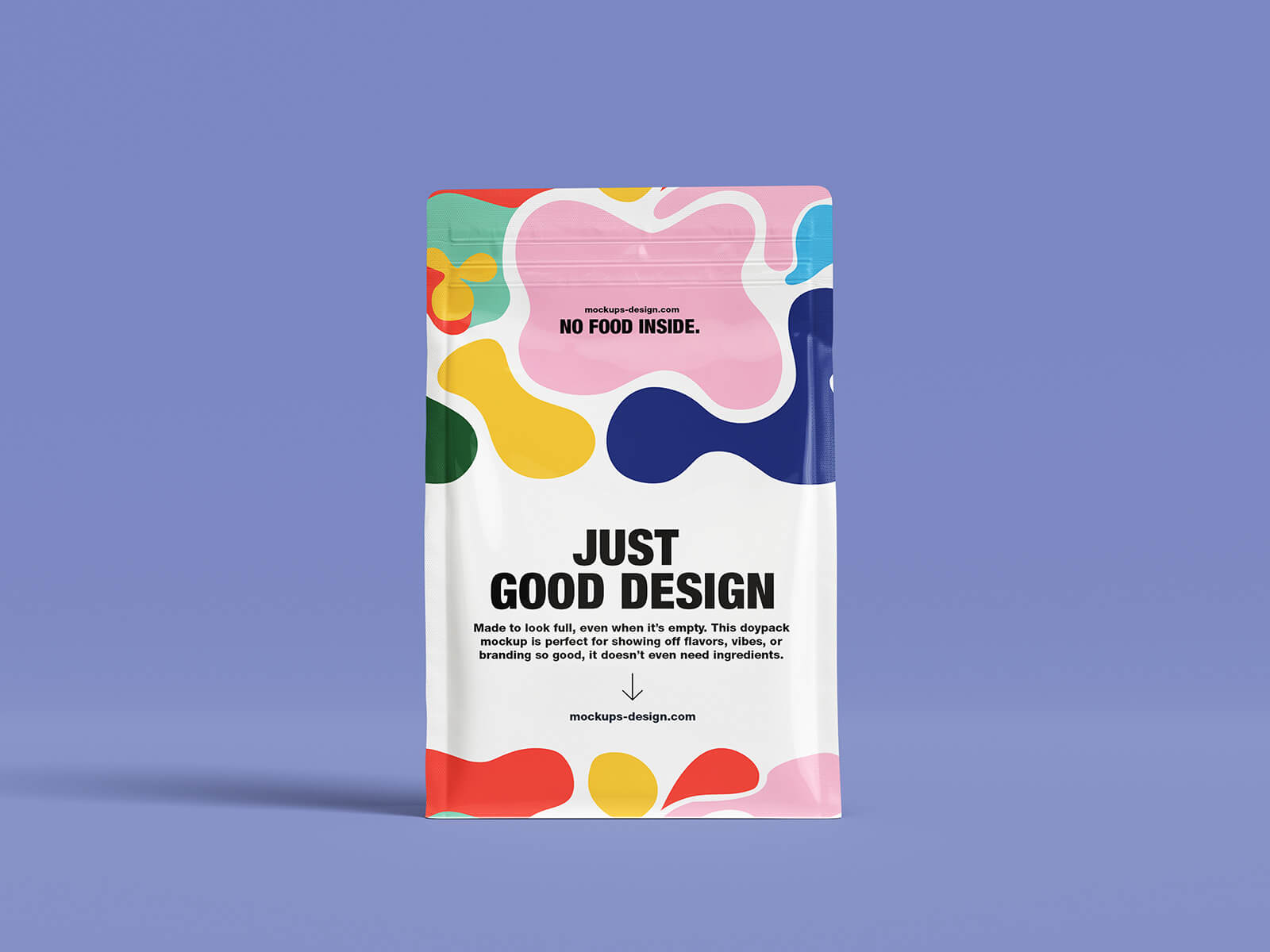 Free Doypack Standing Pouch Mockup PSD Set