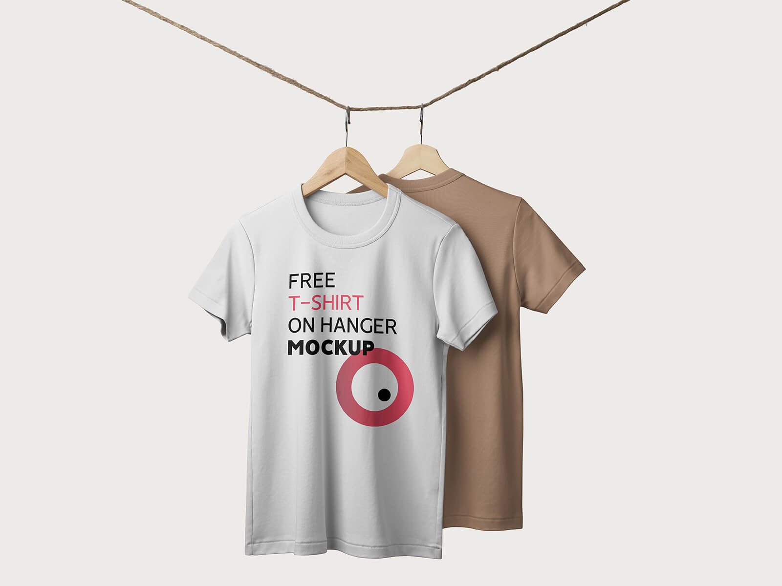 Free-Short-Sleeves-T-Shirts-On-Hanger-Mockup-PSD-white