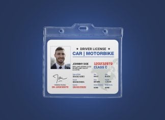 Free Badge / ID Card Holder Mockup PSD
