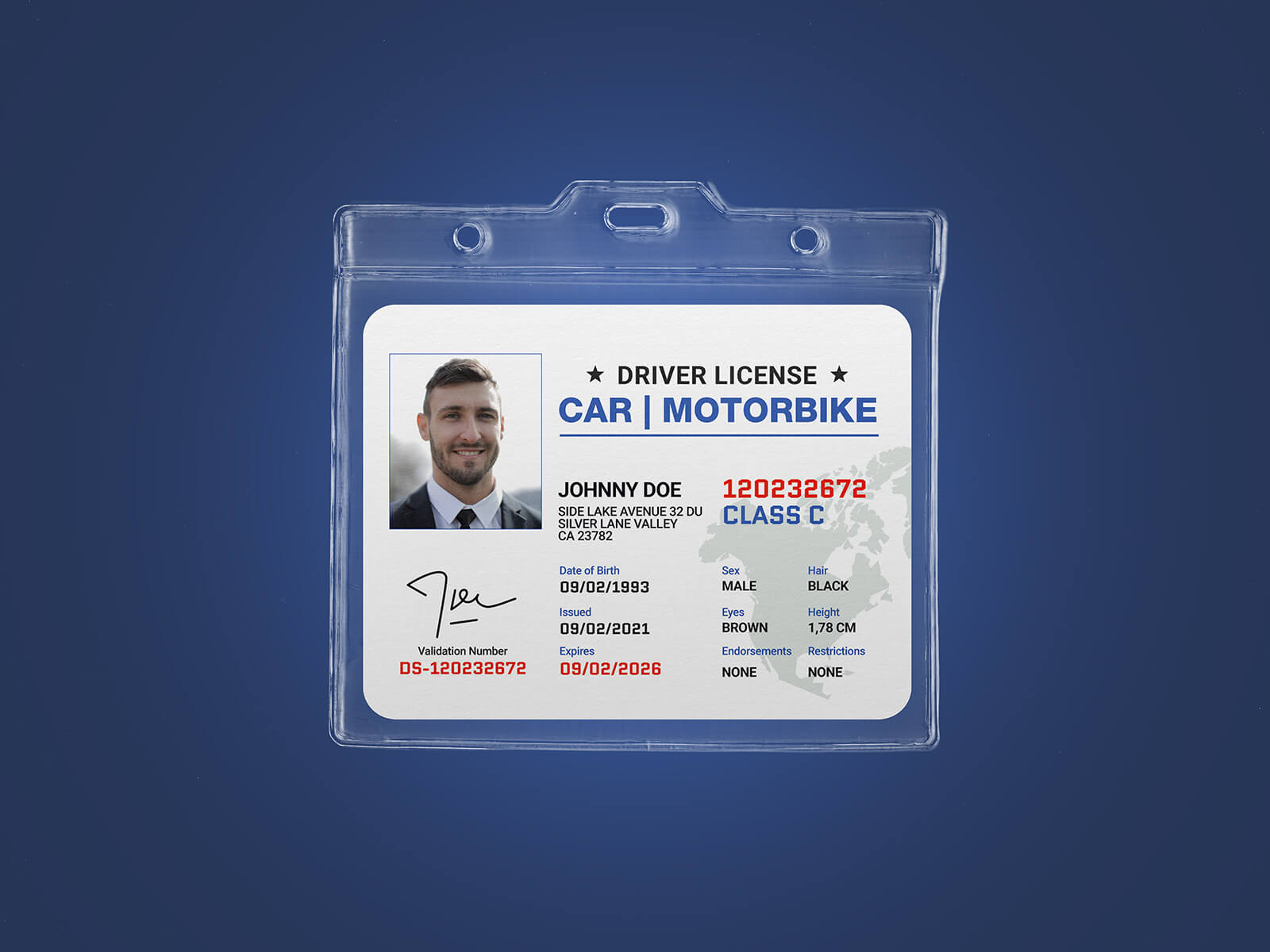 Free Badge / ID Card Holder Mockup PSD
