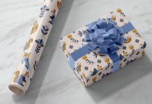 Free Gift Box Wrapping Paper Mockup PSD Free Gift Box Wrapping Paper Mockup PSD