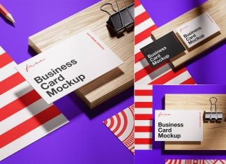Free Elegant Branding Business Card Mockup PSD