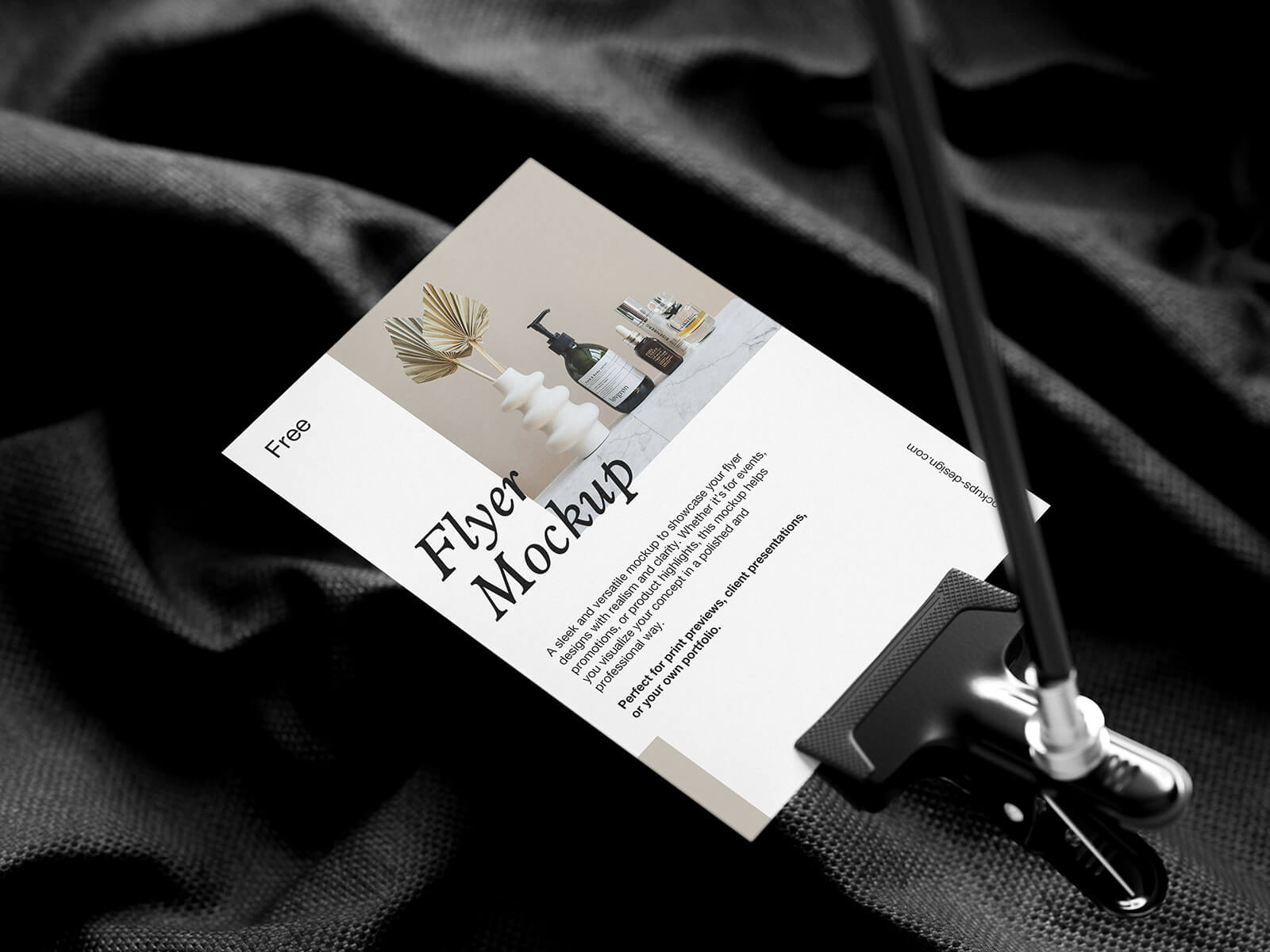 Free A4 A5 Flyer Mockup PSD Set