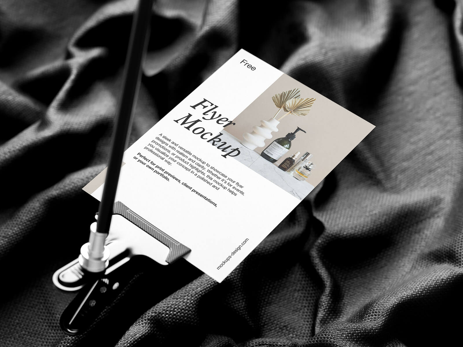Free A4 A5 Flyer Mockup PSD Set