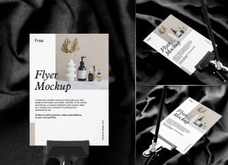 Free A4 A5 Flyer Mockup PSD Set