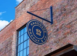 Free-Brick-Wall-Round-Sign-Mockup-PSD