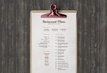 Free Clipboard Restaurant Menu Mockup PSD Free-Clipboard-Menu-Mockup-PSD