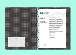 Free Spiral Notebook, Letterhead & Business Card Mockup PSD