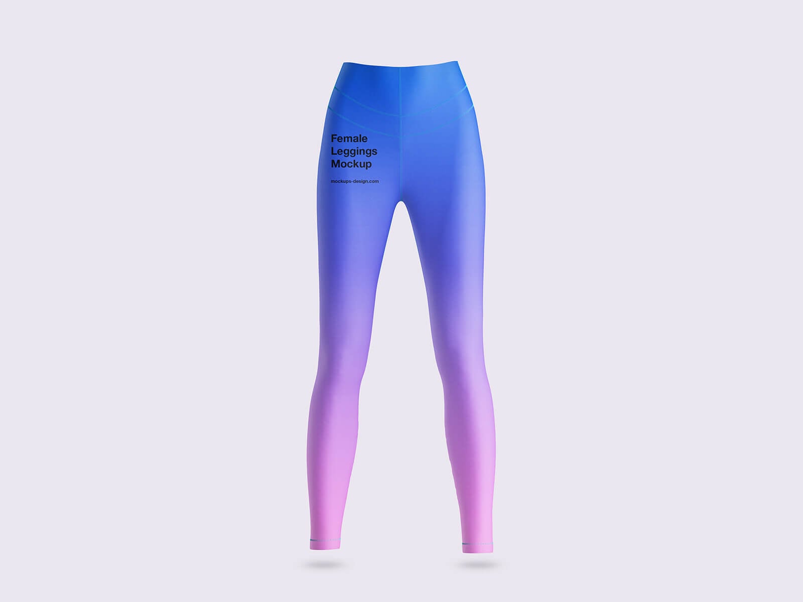 Free Women's Tight Leggings & Crop Top Set Mockup