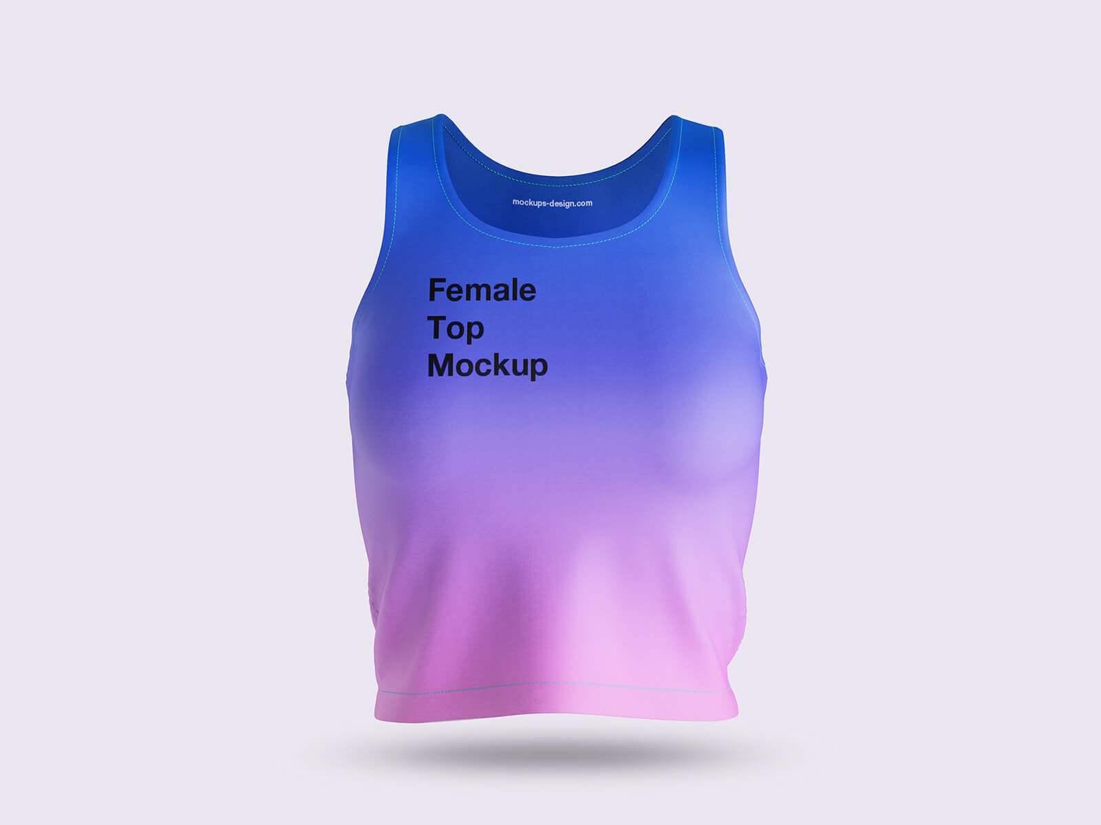 Free Women's Tight Leggings & Crop Top Set Mockup