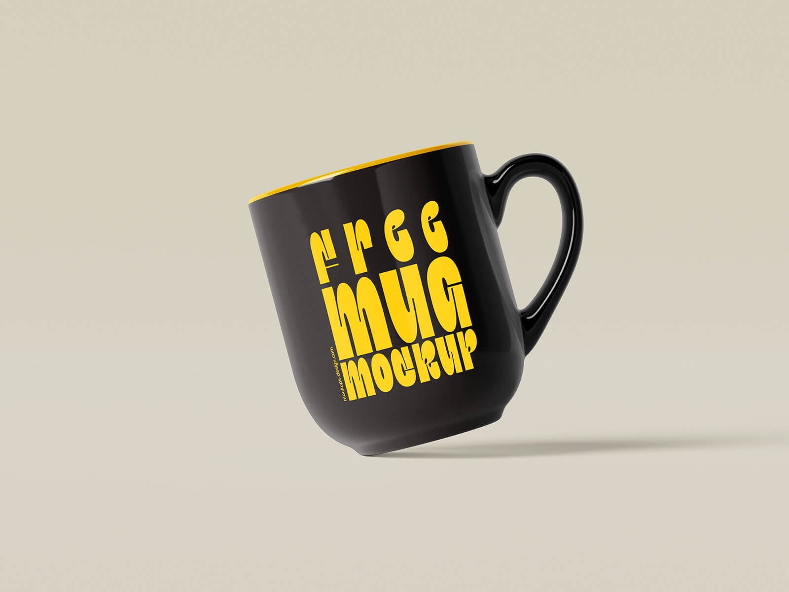 Free Glossy Mug Mockup PSD Files