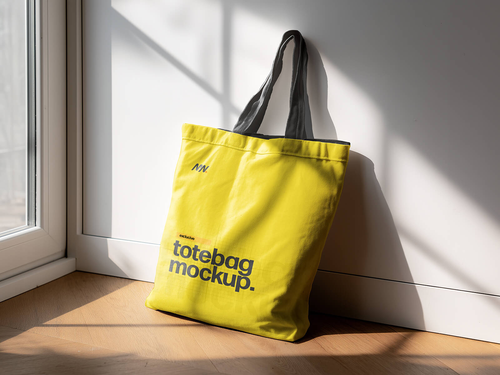 Free Canvas Tote Shopping Bag Mockup PSD