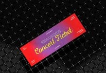 Free-Metal-Mesh-3-Ratio-1-Concert-Ticket-Mockup-PSD