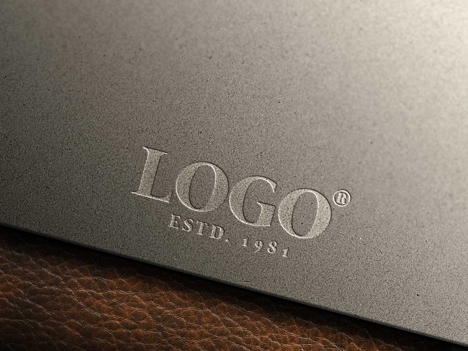 Free Premium Customizable Logo Mockup PSD