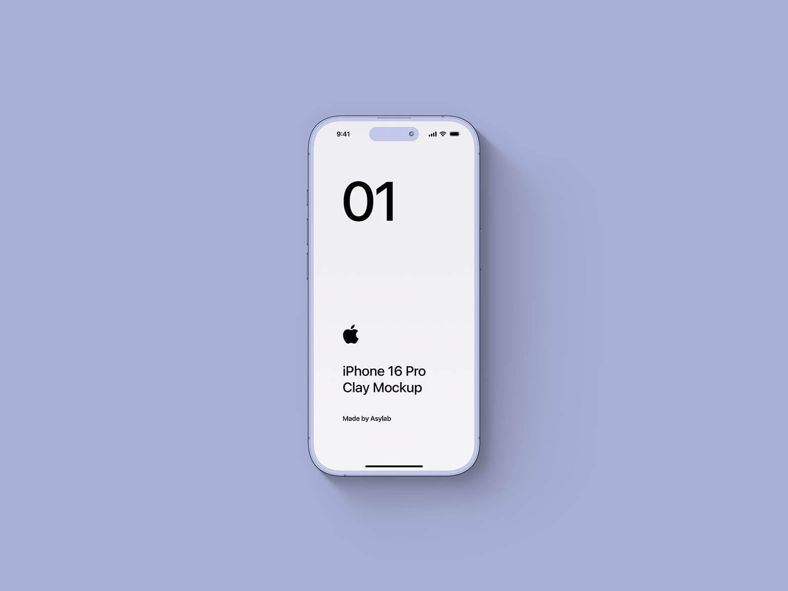 Top-View-iPhone-16-Pro-Clay-Mockup