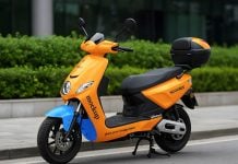 Free Electric Scooter Branding Mockup PSD