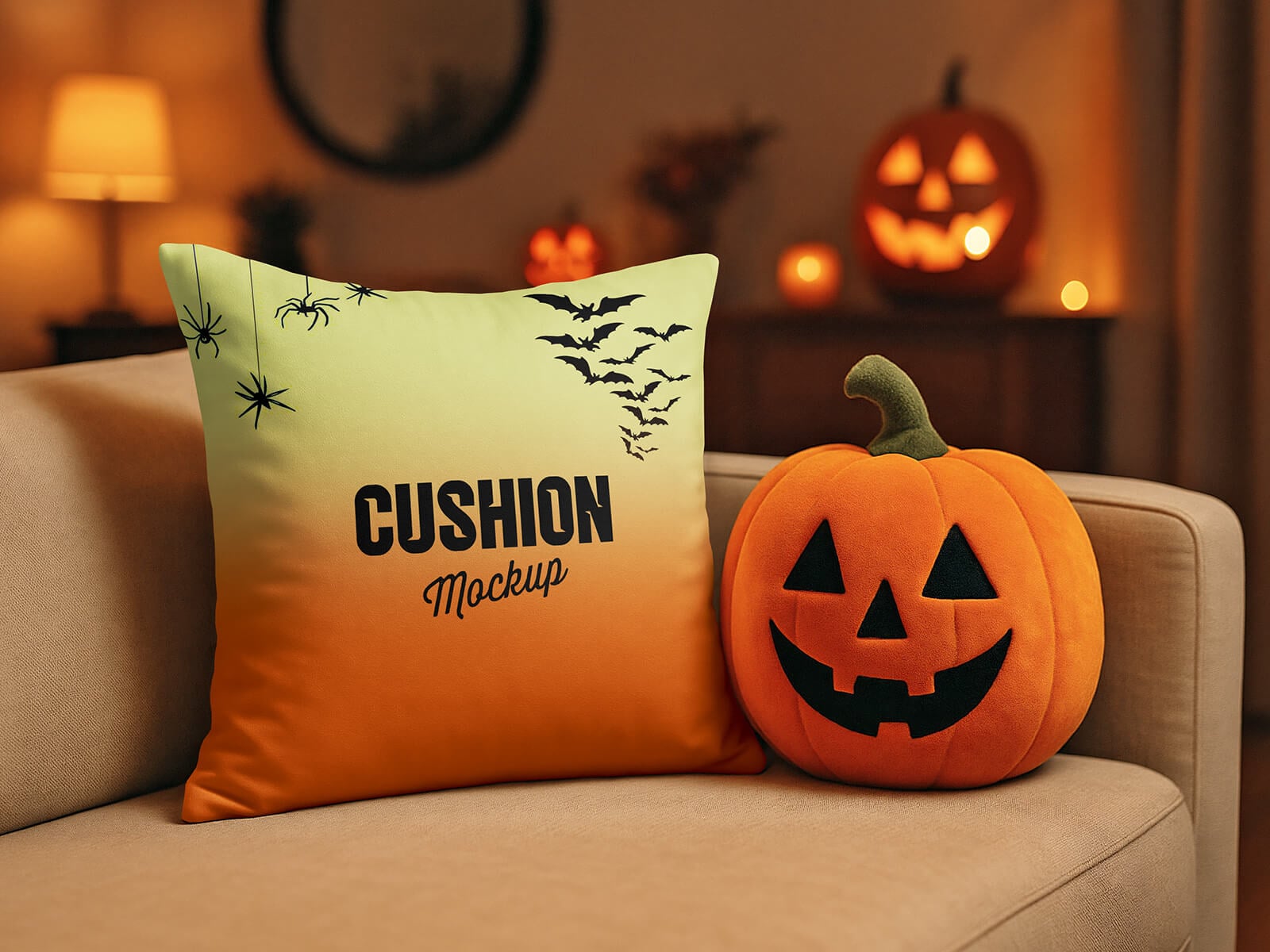 Free-Halloween-Theme-Pillow-Cusion-Mockup-PSD