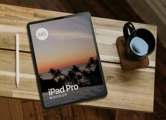 Free M5 iPad Pro Mockup PSD