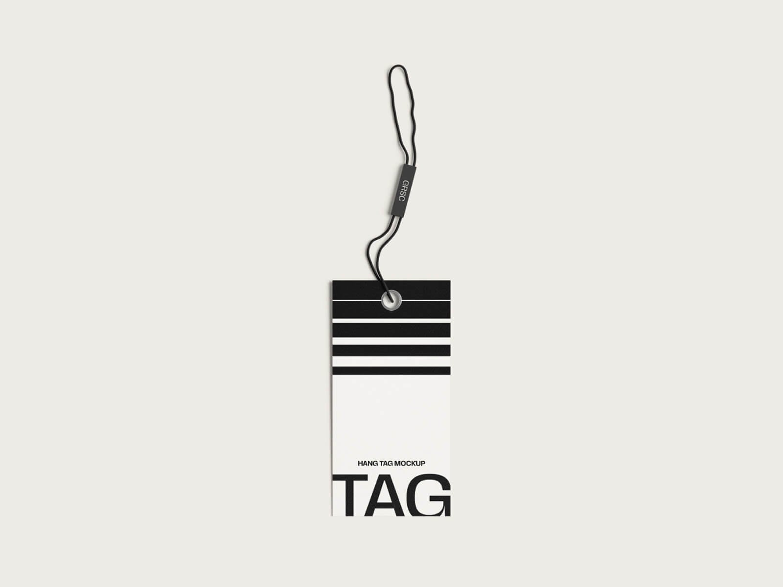 Free Beautiful Clothing Hang Tag Mockup PSD