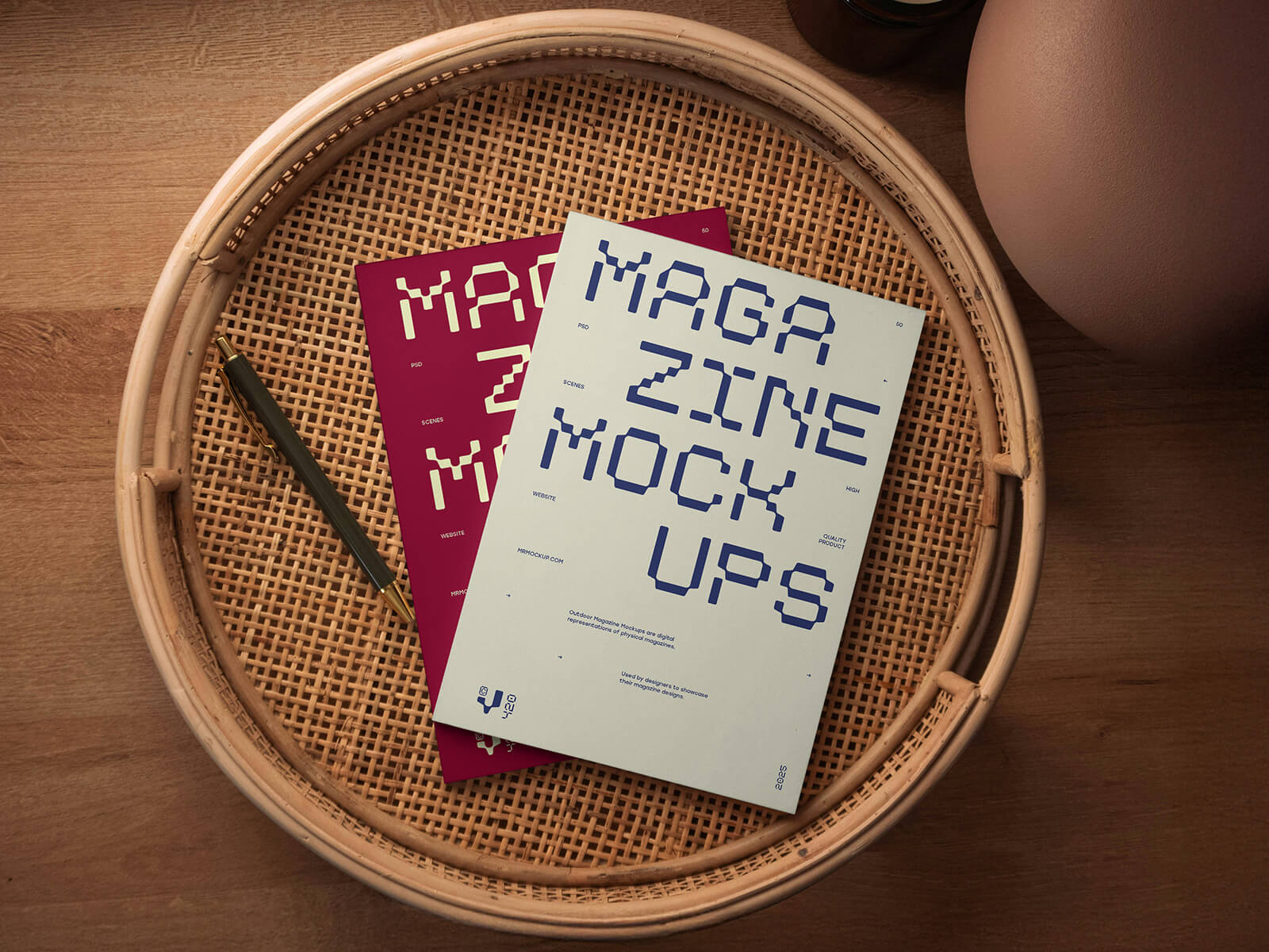 Free Magazines Cover Mockup PSD