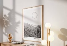 Free Photo Frame Poster Mockup PSD Set