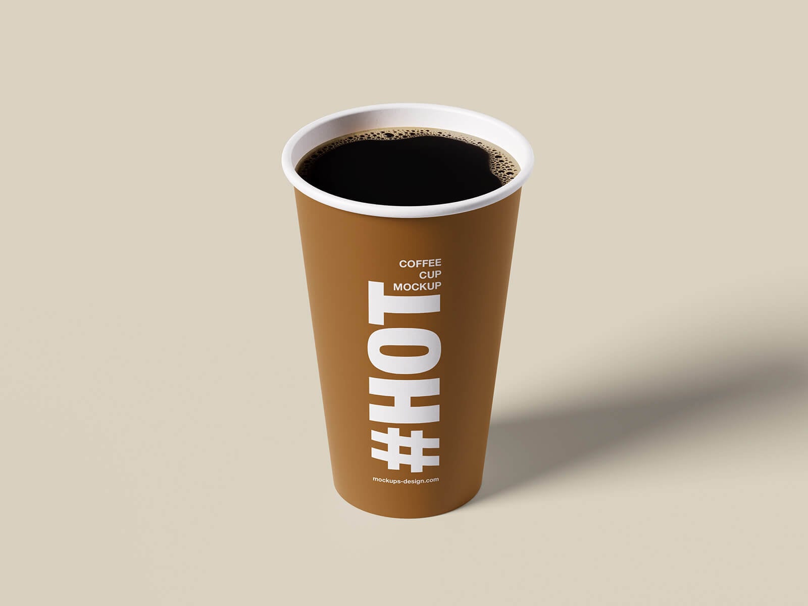 Free Premium Coffee Cup Mockup PSD