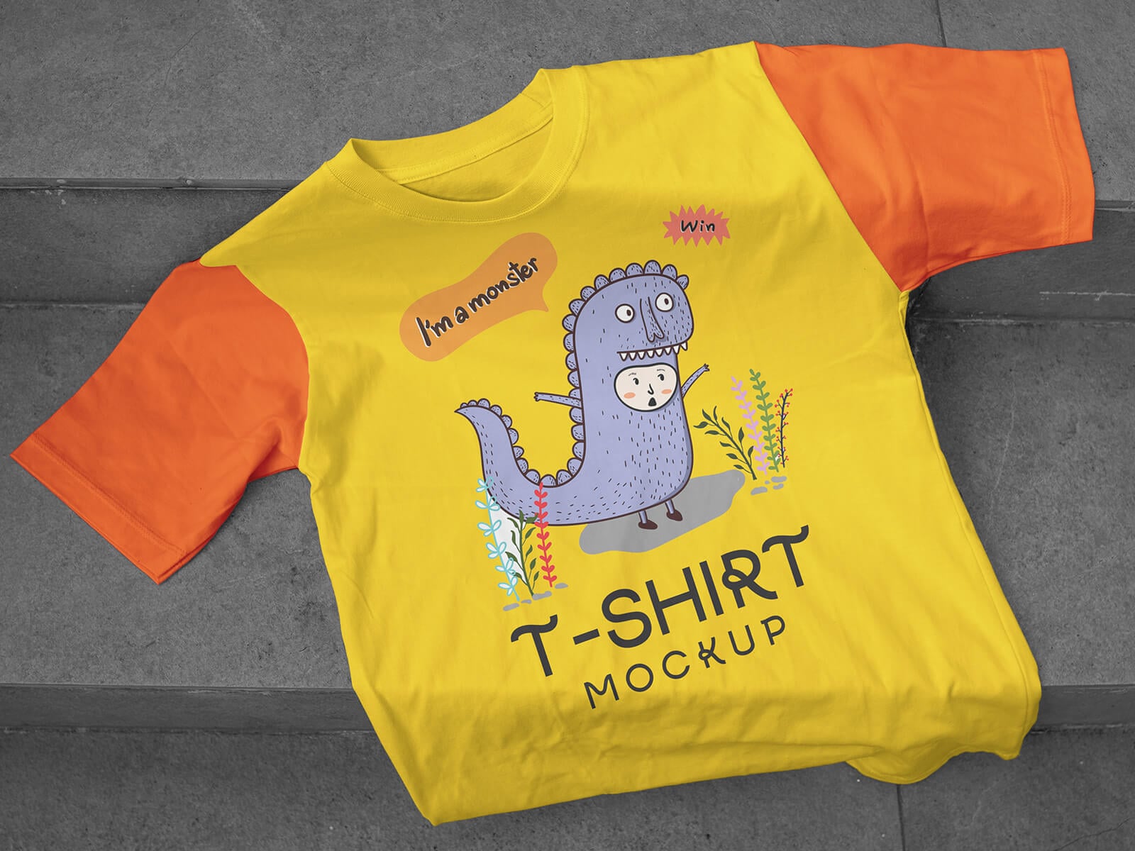 Free Realistic T-Shirt Mockup PSD