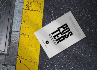 Free Street Drop Flyer Mockup PSD