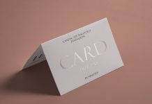 Free Half Fold Invitation / Greeting Card Mockup PSD Free Half Fold Invitation / Greeting Card Mockup PSD