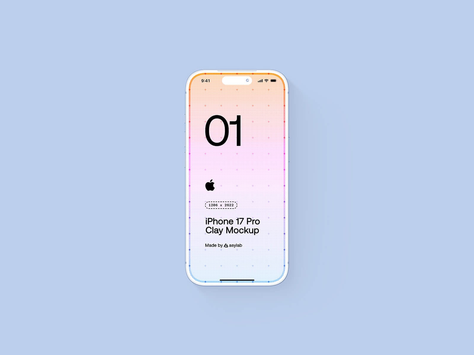 iphone 17 pro clay mockup