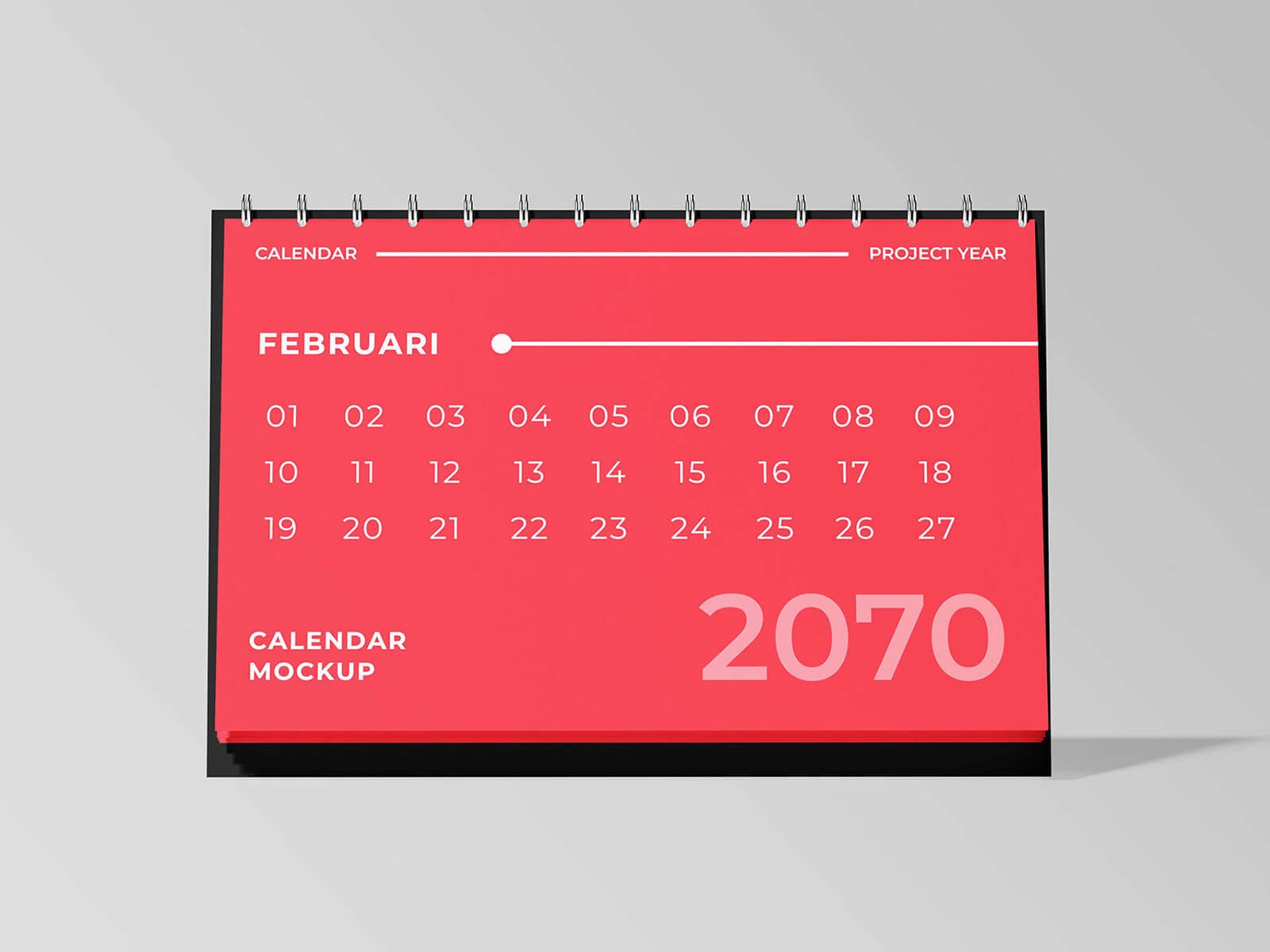 3 Free Desk Calendar 2026 Mockup PSD Set
