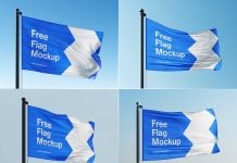 5 Free Country Flag Mockup PSD Files (6)