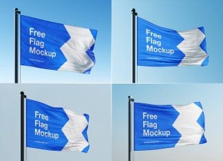 5 Free Country Flag Mockup PSD Files (6)
