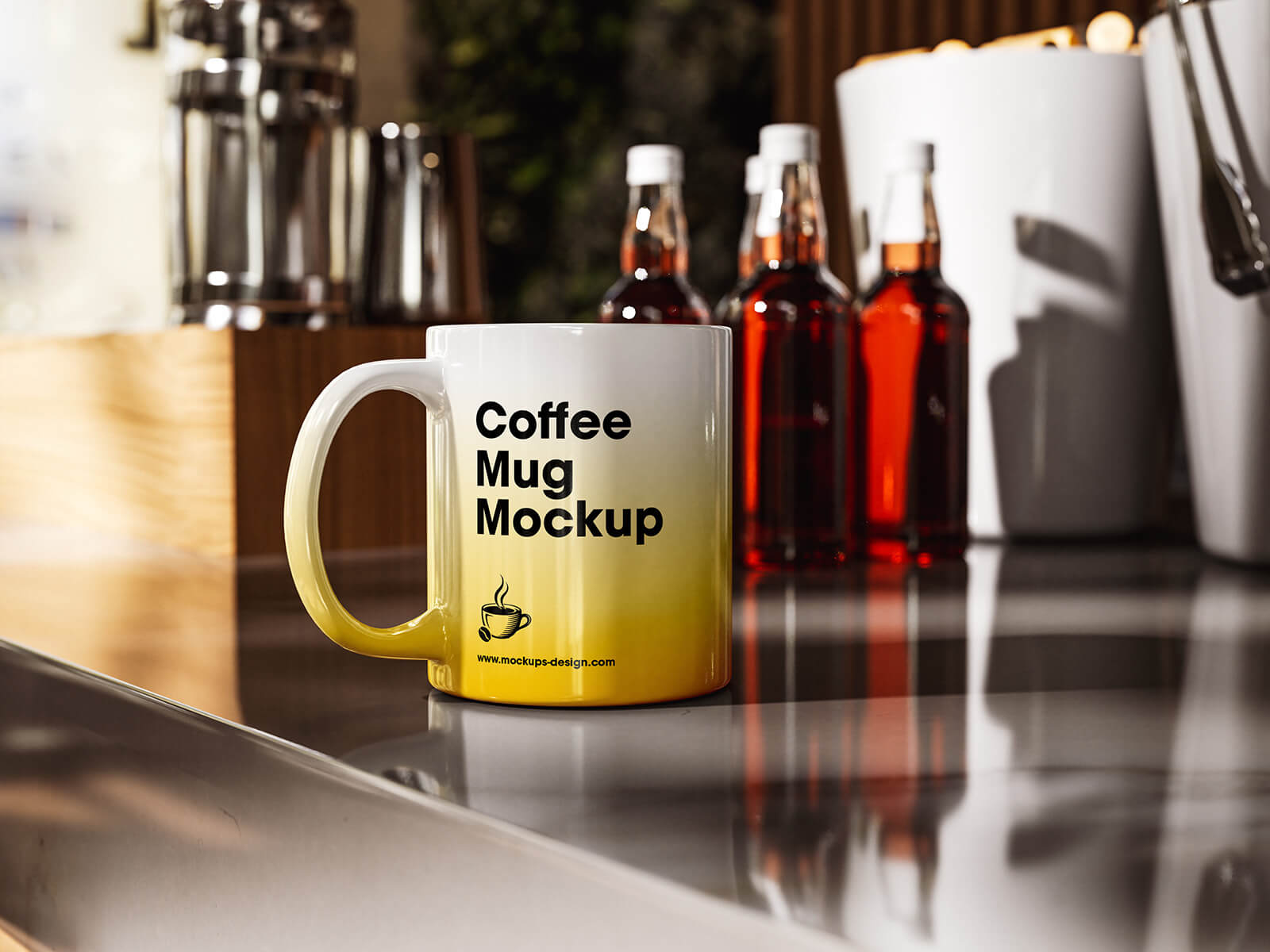 5 Free Souvenir Mug Mockup PSD Files Set