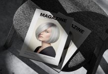 Free A4 Magazine On Chair Cover Mockup PSD