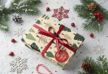 Free Christmas Gift Box Mockup PSD Free Christmas Gift Box Mockup PSD