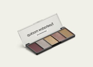 Free Eyeshadow Palettes Mockup PSD