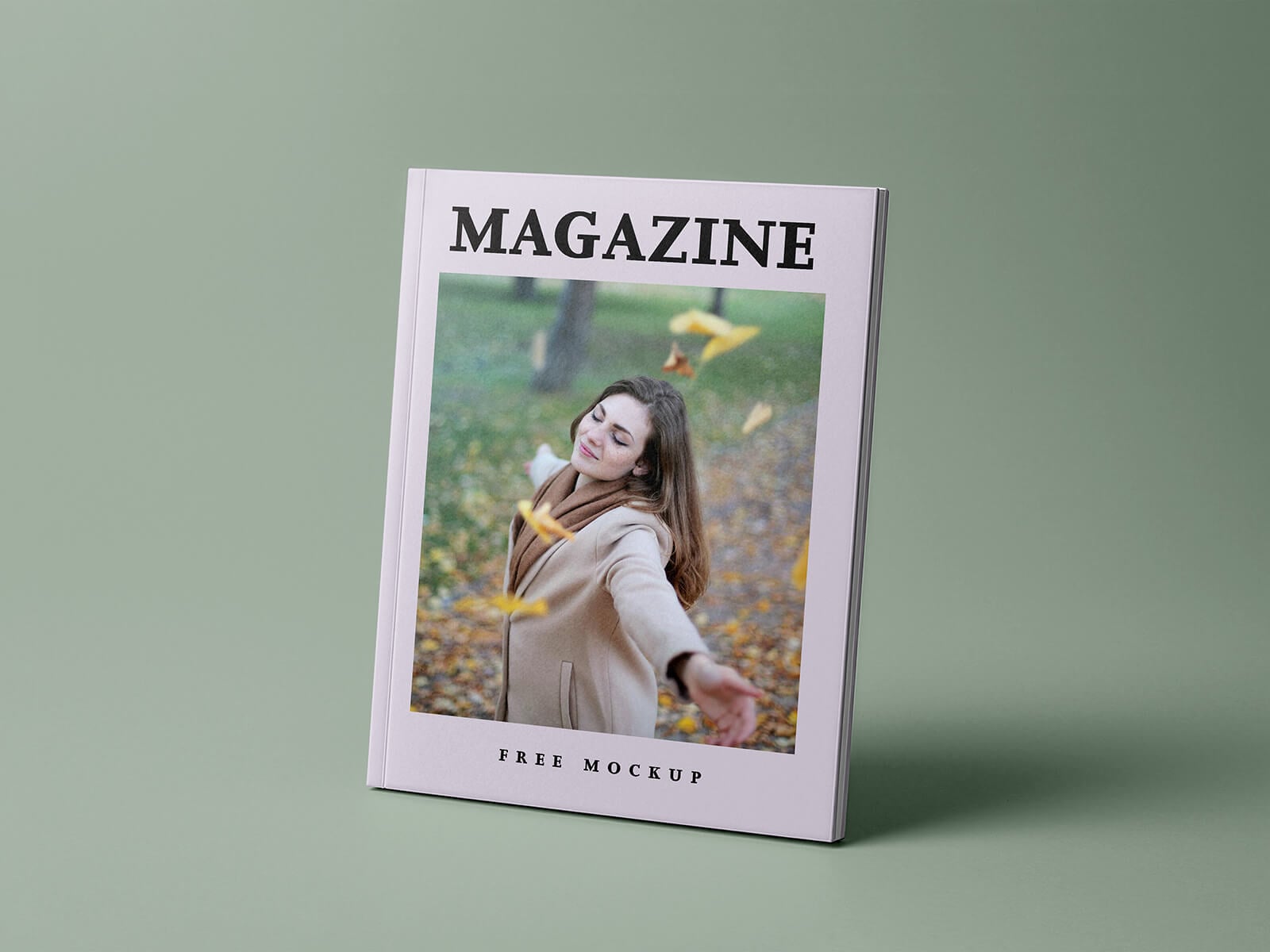 Free Studio Magazine Cover Mockup PSD