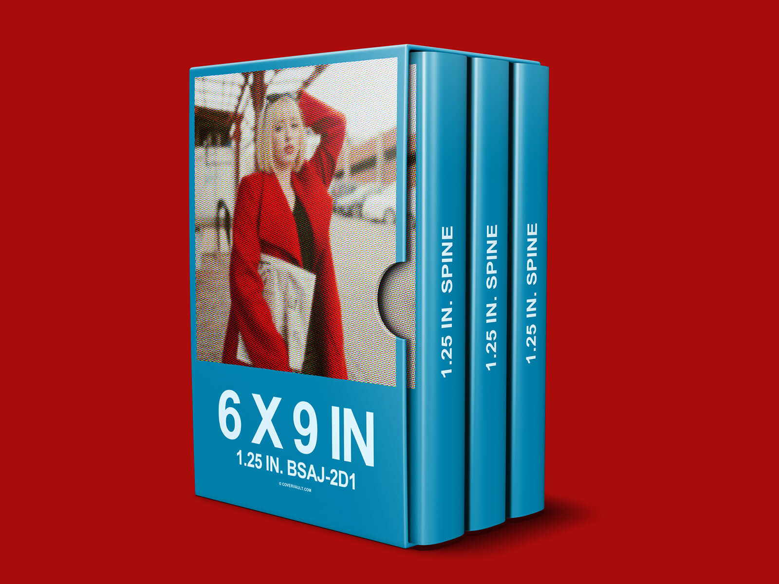 Free 6 x 9 (3 book) Box Set Mockup PSD