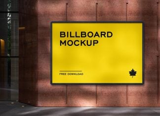 Free Fascia Billboard Mockup PSD
