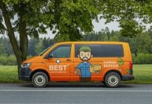 Free Cargo Van Mockup PSD