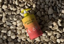 Free Sunscreen Cream Pump Bottle Mockup PSD