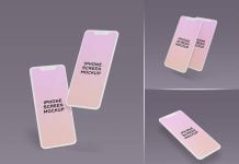 Free iPhone Screen UI / UX Mockup PSD Set