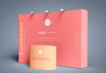 Free Exhibition Trade Show Booth Mockup PSD