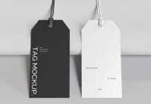 Free-Front-&-Back-Hanging-Tag-Mockup-PSD