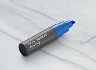 Free Fully Customizable Marker Mockup PSD.jpg