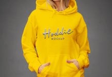 Free Girl Hoodie Mockup PSD