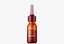 Free Nasal Spray Bottle Mockup PSD
